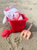 *COMING SOON* Little Hometown Muslin Swaddle Blanket - Pink Crab
