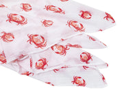 *COMING SOON* Little Hometown Muslin Swaddle Blanket - Pink Crab