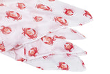 *COMING SOON* Little Hometown Muslin Swaddle Blanket - Pink Crab