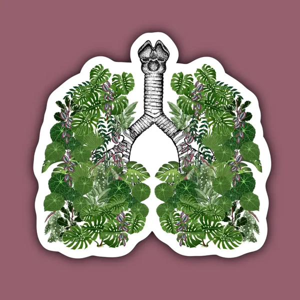 Indigo Maiden Plant Lungs Vinyl Sticker