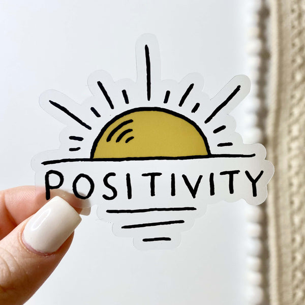 Big Moods 'Positivity' Clear Vinyl Sticker