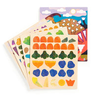 *NEW* Mudpuppy Dinosaur Land Sticker Sparkle Poster Activity Kit