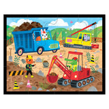 *NEW* Mudpuppy Construction Site 12-Piece Pouch Puzzle