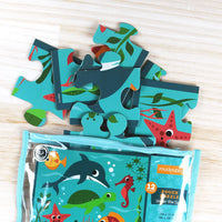 *NEW* Mudpuppy Under The Sea 12-Piece Pouch Puzzle