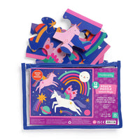 *NEW* Mudpuppy Unicorn Magic 12-Piece Pouch Puzzle