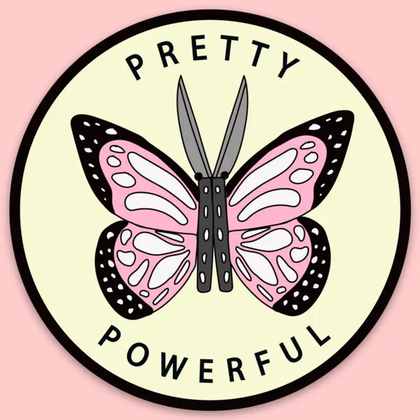 Tender Ghost 'Pretty Powerful' Vinyl Sticker