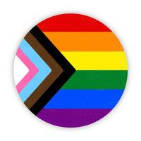 Big Moods Pride Flag Circle Vinyl Sticker
