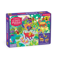 *NEW* Mudpuppy Scratch & Sniff 60 Piece Puzzle: Pizzasaurus