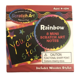 Melissa & Doug Scratch Art Rainbow Mini Notes - 8 pk