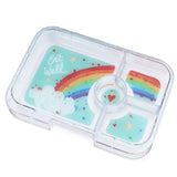 *NEW* Yumbox Tapas 4-Compartment Leakproof Bento Box - Capri Pink with Rainbow Tray