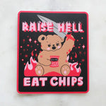 Tender Ghost 'Raise Hell Eat Chips' Vinyl Sticker