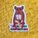 *NEW* Luxe Trauma 'You Have Ratted Your Last Tatouille' Vinyl Sticker