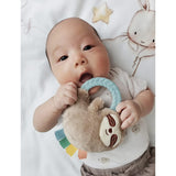 Itzy Ritzy Ritzy Rattle Pal Plush Rattle with Teether - Sloth