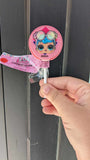Licensed Character Lollipop Holder with Strawberry Lollipop