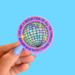 *NEW* The Peach Fuzz 'Reflection of the Coolest People I've Known' Holographic Vinyl Sticker