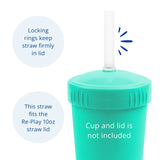 Re-Play Silicone No Pull-Out Straw - Single
