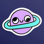*NEW* Wokeface Retrograde Planet Vinyl Sticker