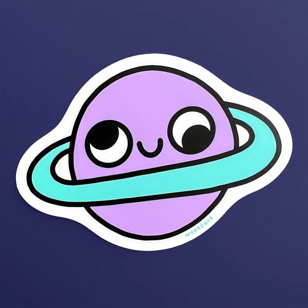*NEW* Wokeface Retrograde Planet Vinyl Sticker