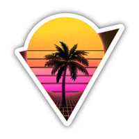 Big Moods Retro Palm Tree Vinyl Sticker