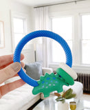 Itzy Ritzy Ritzy Rattle Silicone Teether - Dino