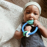 Itzy Ritzy Ritzy Rattle Silicone Teether - Dino