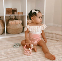 Itzy Ritzy Ritzy Rattle Silicone Teether - Pink Rainbow