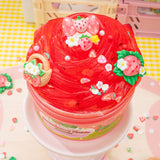 *NEW* Kawaii Slime Company Strawberry Fields Forever Glitter Signature Dome™ Slime