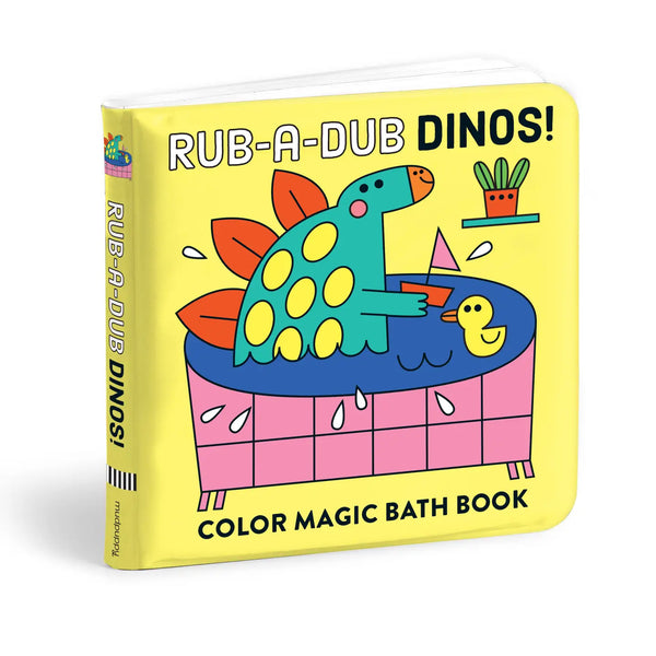 *NEW* Mudpuppy Color Magic Bath Book: Rub-A-Dub Dinos!
