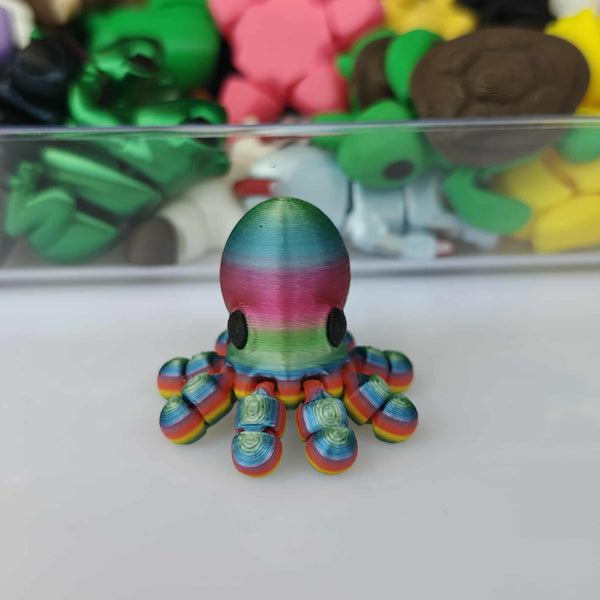 *NEW* Ruby's Dragons Tiny 3D Printed Octopus Fidgets