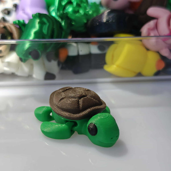 *NEW* Ruby's Dragons Tiny 3D Printed Turtle Fidgets
