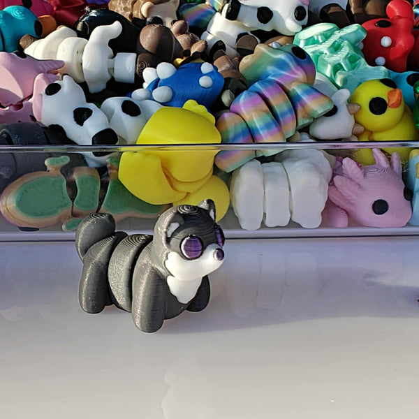 *NEW* Ruby's Dragons Tiny 3D Printed Wolf Fidgets
