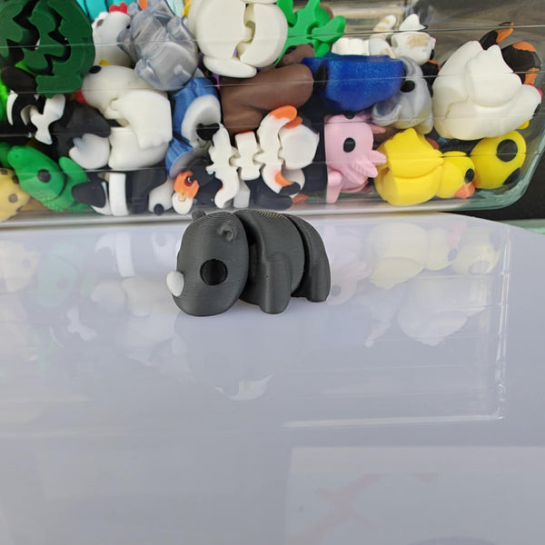 *NEW* Ruby's Dragons Tiny 3D Printed Rhinoceros Fidgets