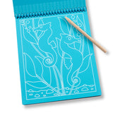 Melissa & Doug On-the-Go Scratch Art Color Reveal - Sea Life