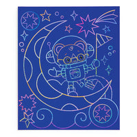 *NEW* Mudpuppy Cosmic Galaxy Scratch Magic Scratch & Sparkle Art Kit