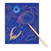 *NEW* Mudpuppy Cosmic Galaxy Scratch Magic Scratch & Sparkle Art Kit