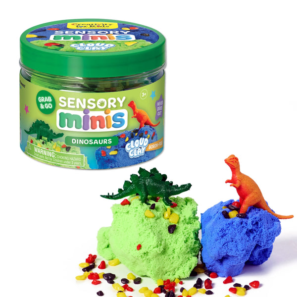*NEW* Sensory Minis Play Jar with Cloud Clay - Dinosaurs