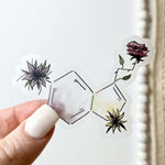 Big Moods Serotonin Symbol Clear Vinyl Sticker