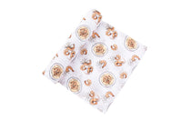 Little Hometown Muslin Swaddle Blanket: Shrimp & Grits