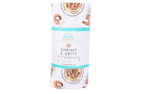 Little Hometown Muslin Swaddle Blanket: Shrimp & Grits