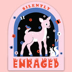 Tender Ghost 'Silently Enraged' Vinyl Sticker