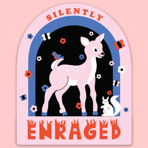 Tender Ghost 'Silently Enraged' Vinyl Sticker
