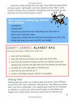 'Sleeping In A Sack: Camping Activities for Kids' Book