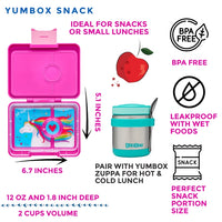 Yumbox Snack Size Leakproof Bento Box - Surf Blue with Space Tray
