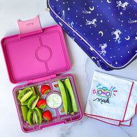 Yumbox Snack Size Leakproof Bento Box - Malibu Purple with Unicorn Tray
