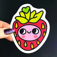 *NEW* Wokeface Strawbebby Vinyl Sticker