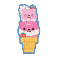 *NEW* Mudpuppy Scratch & Sniff 48 Piece Mini Puzzle: Strawberry Cat Cone