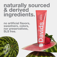 *NEW* Davids Kids + Adults Premium Toothpaste - Strawberry Watermelon