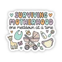 Big Moods 'Surviving Motherhood One Meltdown At A Time' Vinyl Sticker