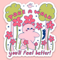 Tender Ghost 'Take A Walk' Vinyl Sticker