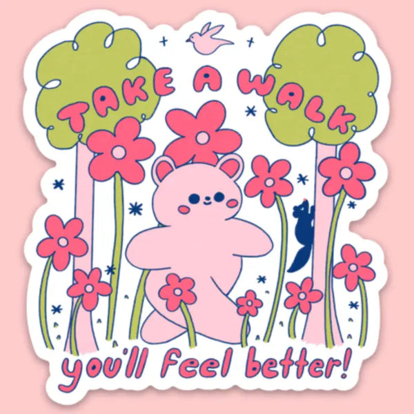 Tender Ghost 'Take A Walk' Vinyl Sticker